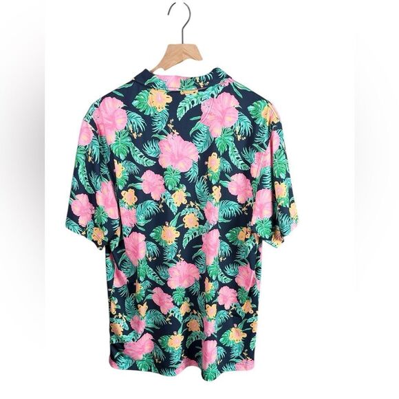 Chubbies Tropical Black, Pink & Green Floral Button Up Shirt - Picture 2 of 4